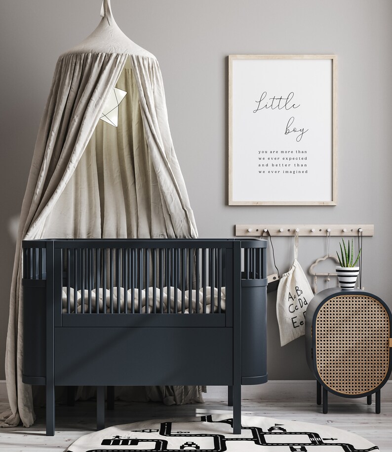 Baby Boy Nursery Wall Decor Nursery Wall Art Boy Nursery Etsy