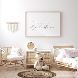 Baby Girl Nursery Wall Art Nursery Decor Printable Wall Art Nursery ...