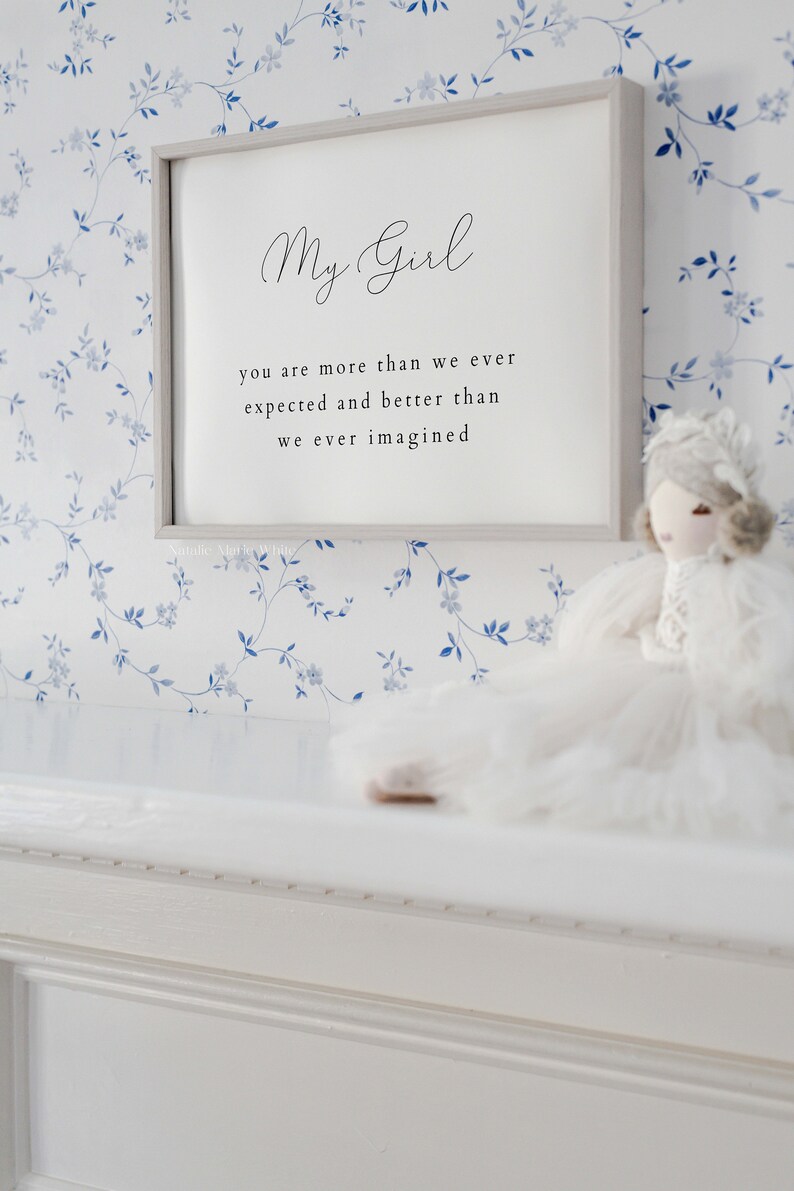 Nursery Decor Quotes Nursery Decor Girl Baby Girl Nursery Etsy
