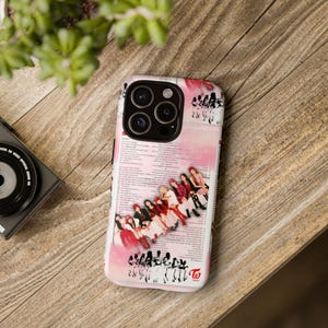 Capa de celular resistente inspirada em cartão fotográfico Twice Strategy, produtos Kpop, Jihyo Sana Mina Momo Chaeyoung Nayeon Jeongyeon Dahyun