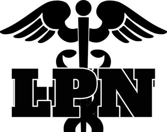 RN REGISTERED NURSE iron On Patch Professions Symbol Caduceus