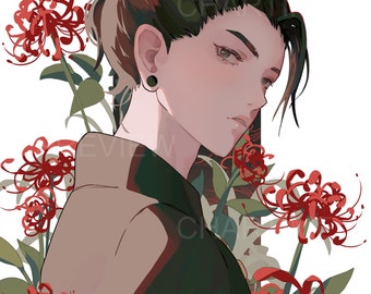Art Print / Poster - Geto Suguru - JJK - Anime art print / A4 / A5 / wall decor / gift / Illustration