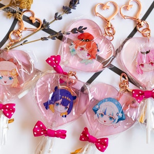 Hololive EN Acrylic Keychain / Keycharm / Key ring / Holomyth / VTuber / Anime Merch / Gift
