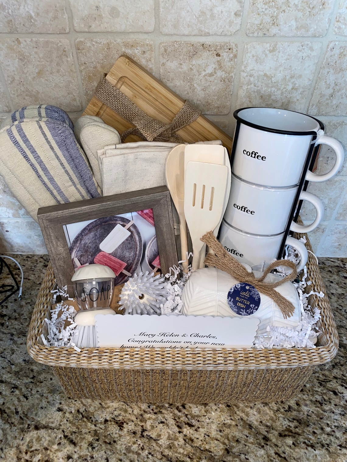 Housewarming Gift Basket/ New Home Basket/ Real Estate Closing Etsy