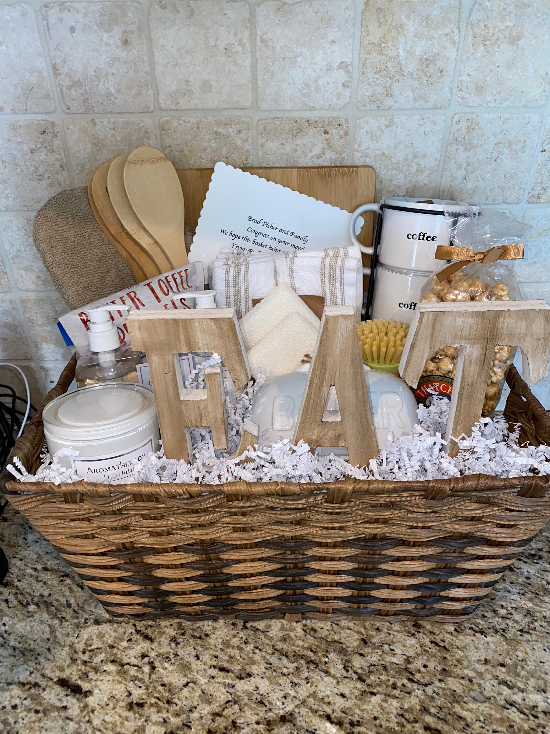 Housewarming Gift Basket/ New Home Basket/ Real Estate Closing Etsy