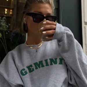 GEMINI Zodiac Sweatshirt, Astrology Sweater, Women Tops, Birthday Gifts Tees, Trendy Sweater, Pinterest Hoodie