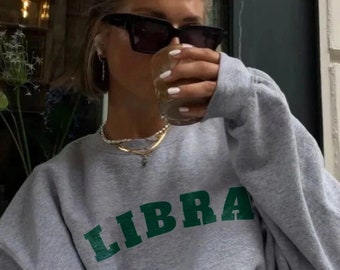LIBRA Zodiac Sweatshirt, Astrology Sweater, Women Tops, Birthday Gifts Tees, Trendy Sweater, Pinterest Hoodie