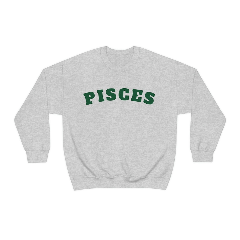 PISCES Zodiac Sweatshirt, Astrology Sweater, Women Tops, Birthday Gifts Tees, Trendy Sweater, Pinterest Hoodie image 2