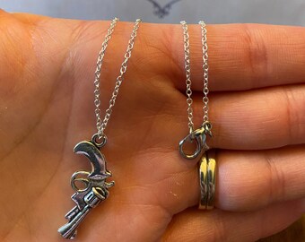 Pistol Necklace ~ Dainty Pistol Necklace ~ Pistol ~ Necklace ~ Dainty ~ Gift ~ Gift for Her ~ Silver Pistol ~