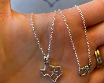 State of Texas Necklace ~ Texas ~ Necklace ~ Star ~ Dainty Texas ~ Gift ~ Gift for Her ~ Dainty