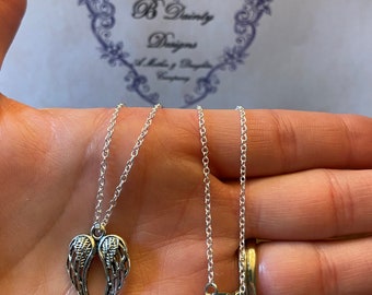 Angel Wings Necklace ~ Dainty Angel Wings ~ Wings ~ Angel ~ Silver Angel Wing ~ Gift for Her ~ Gift ~ Necklace ~Dainty ~ Mother’s Day