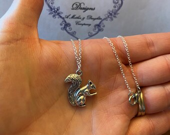 Squirrel Necklace ~ Dainty Squirrel Necklace ~ Squirrel ~ Wildlife ~ Necklace ~ Gift ~ Gift for Her ~ Mountains ~ Vacation ~ Colorado