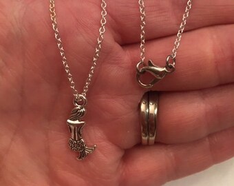 Mermaid Necklace ~ Dainty Mermaid ~ Silver Mermaid ~ Mermaid ~ Gift ~ Gift For Her ~ Girl ~ Little Girl ~ Ocean ~