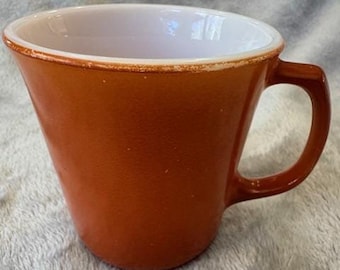 Vintage Pyrex Burnt Orange Coffee Mug ~ D Handle ~ Vintage Pyrex ~ Single Mug ~ Gift ~ Collectible ~ Mug ~