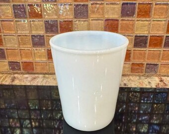 Vintage Milk Glass Juice Cup ~ Tumbler ~ Single Glass ~