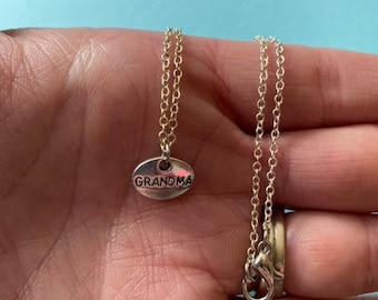 Grandma Necklace ~ Grandma ~ Dainty Grandma Necklace ~ Gift ~ Gift for Her ~ Necklace ~ Mother's Day ~ Grandmother ~