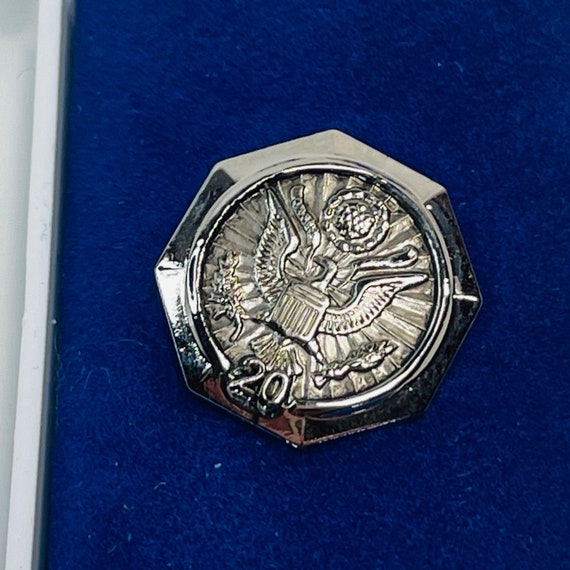 20 Years of Service Lapel Pin Federal Civil Service M… Gem