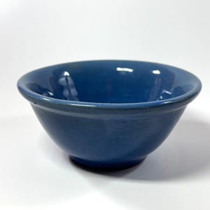 Vintage Small Blue Stoneware Bowl Unmarked Excellent