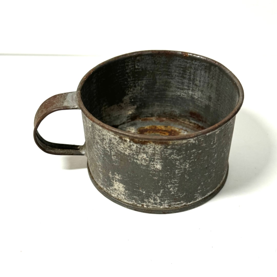 Very Old Rusted Cups Antique Tin Drinking Cup Old Rusty - Etsy
