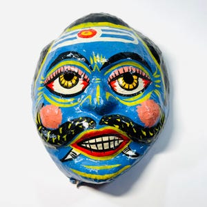Vintage/Antique India Paper Mache papier-mâché  Mask (a) AMAZING