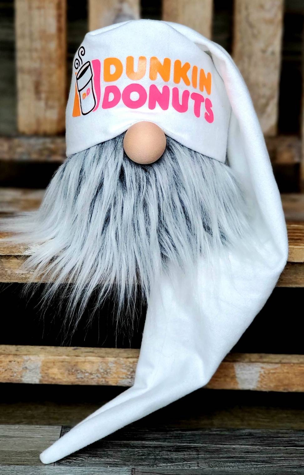 Dunkin Donuts Gnome Coffee Gnome Pink and Orange Gnome Etsy