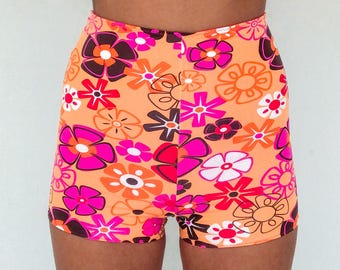 PDF Pattern: High Waist Full Coverage Bikini Shorts Sewing Pattern | Size XS-XXL | Swimsuit or Festival Style Shorts | Easy Sewing Project