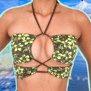 PDF Pattern: Drawstring Bikini Top | Sizes XS-XXL | Diy Reversible Swimsuit | Easy Sewing Project | Adjustable Swim Top or Festival Crop Top