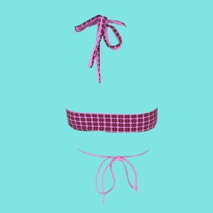 Pattern: Multi-way Halter Bikini Top Sizes XS-XXL DIY Seamless, Reversible String Swimsuit Top Sewing Project image 10