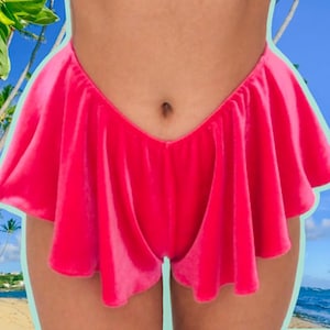 PDF Pattern: Flare Shorts - High Rise, Extra Cheeky | Sizes XS-XXL | Reversible Flowy Bikini Shorts | Easy Sewing Project