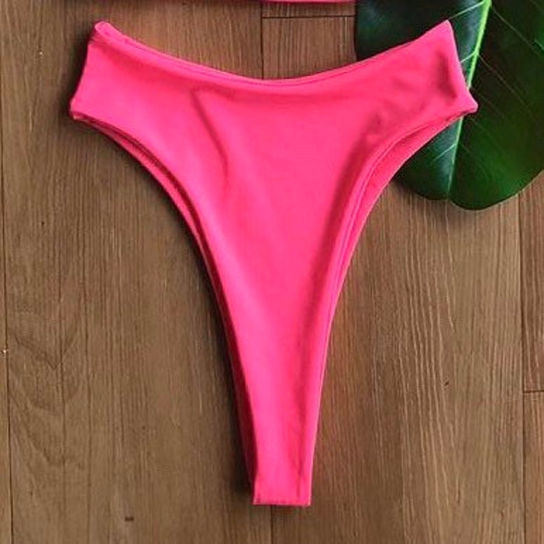 PATTERN High Waisted Cheeky Bikini Bottoms XSXL Seamless Etsy