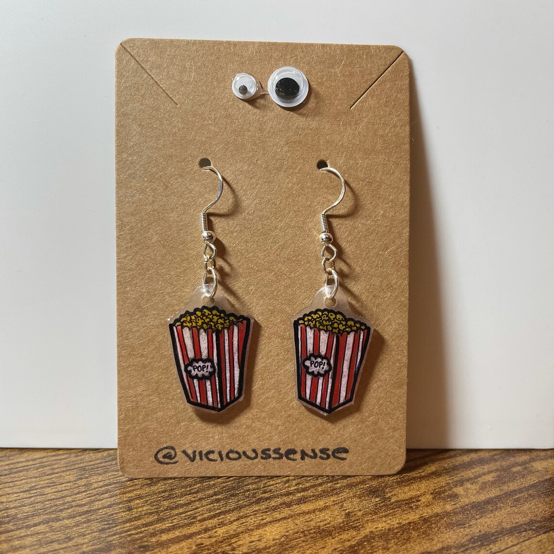 Popcorn Bucket Earring Etsy