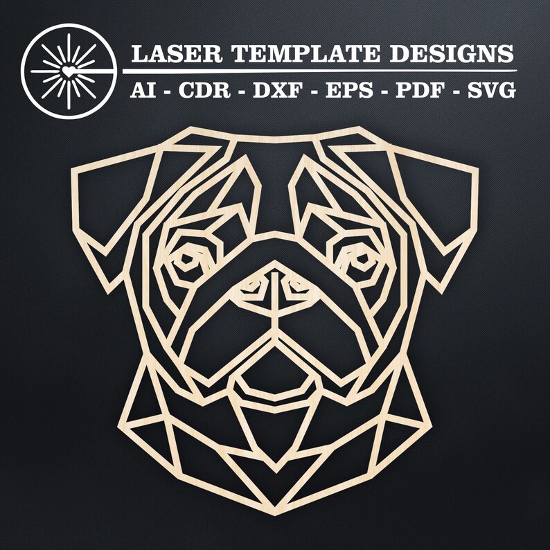 laser cut pug template laser cut pug template