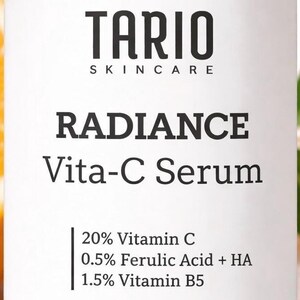 Radiance Vitamin C Face Serum | L-Ascorbic, Ferulic Acid, Vitamin E, Water-Based image 4