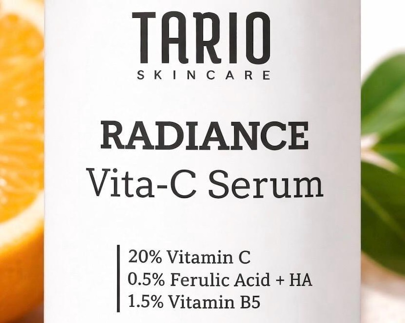 Radiance Vitamin C Face Serum | L-Ascorbic, Ferulic Acid, Vitamin E, Water-Based image 4