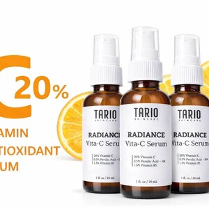 Radiance Vitamin C Face Serum | L-Ascorbic, Ferulic Acid, Vitamin E, Water-Based image 7