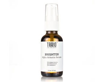 BRIGHTEN 2% Alpha Arbutin Serum | For Radiant Glow | Niacinamide + HA + Panthenol | 1 fl. oz.