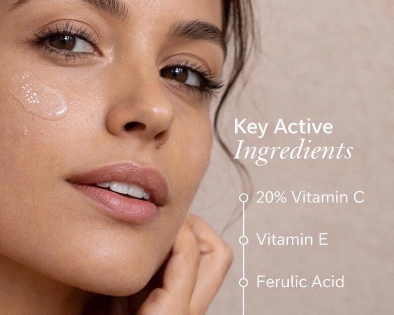 Radiance Vitamin C Face Serum | L-Ascorbic, Ferulic Acid, Vitamin E, Water-Based image 5