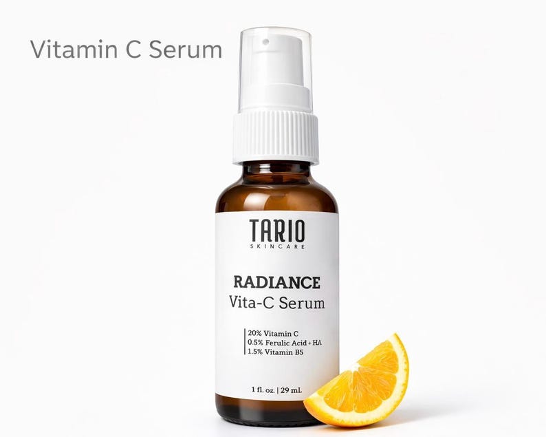 Radiance Vitamin C Face Serum | L-Ascorbic, Ferulic Acid, Vitamin E, Water-Based image 3