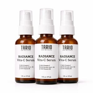 Radiance Vitamin C Face Serum | L-Ascorbic, Ferulic Acid, Vitamin E, Water-Based image 13