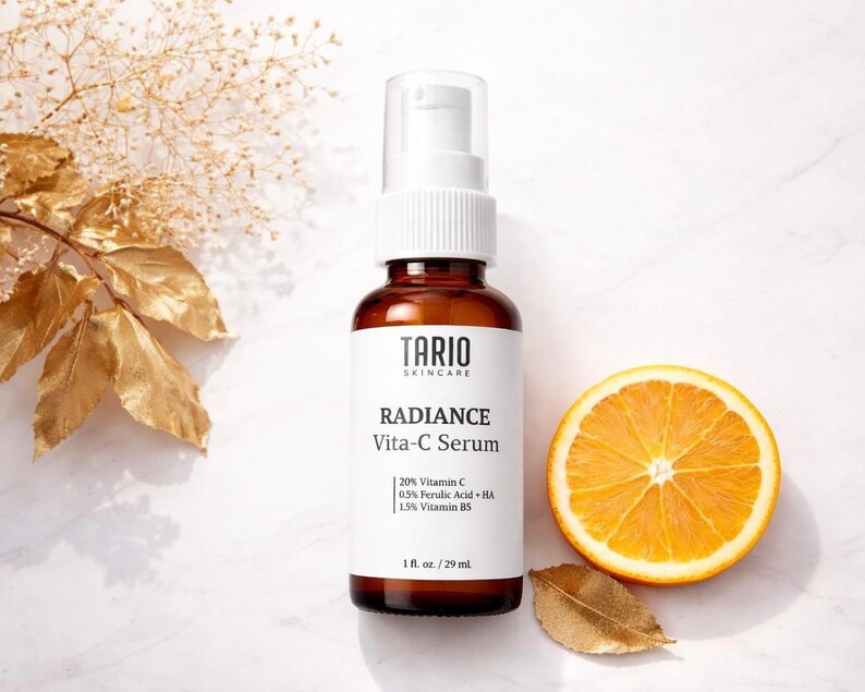 Radiance Vitamin C Face Serum | L-Ascorbic, Ferulic Acid, Vitamin E, Water-Based image 14