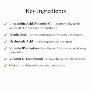 Radiance Vitamin C Face Serum | L-Ascorbic, Ferulic Acid, Vitamin E, Water-Based image 12