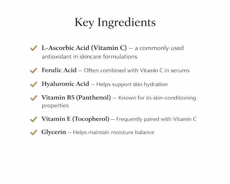 Radiance Vitamin C Face Serum | L-Ascorbic, Ferulic Acid, Vitamin E, Water-Based image 12