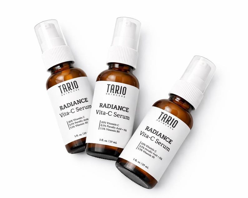 Radiance Vitamin C Face Serum | L-Ascorbic, Ferulic Acid, Vitamin E, Water-Based image 17