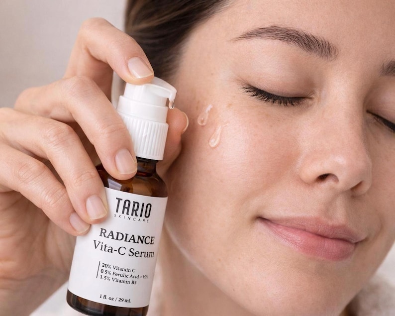 Radiance Vitamin C Face Serum | L-Ascorbic, Ferulic Acid, Vitamin E, Water-Based image 2