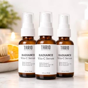 Radiance Vitamin C Face Serum | L-Ascorbic, Ferulic Acid, Vitamin E, Water-Based image 10