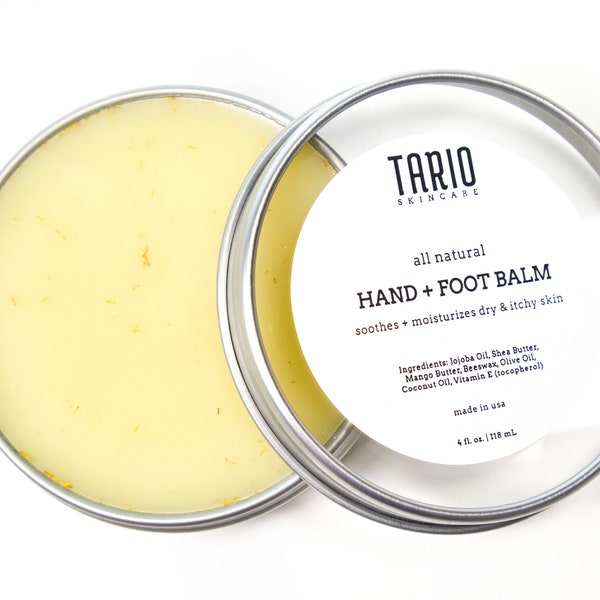 Hand + Foot Balm | Soothe and Moisturize Dry Skin Caused By Exposure to Harsh Soaps and Dry Weather