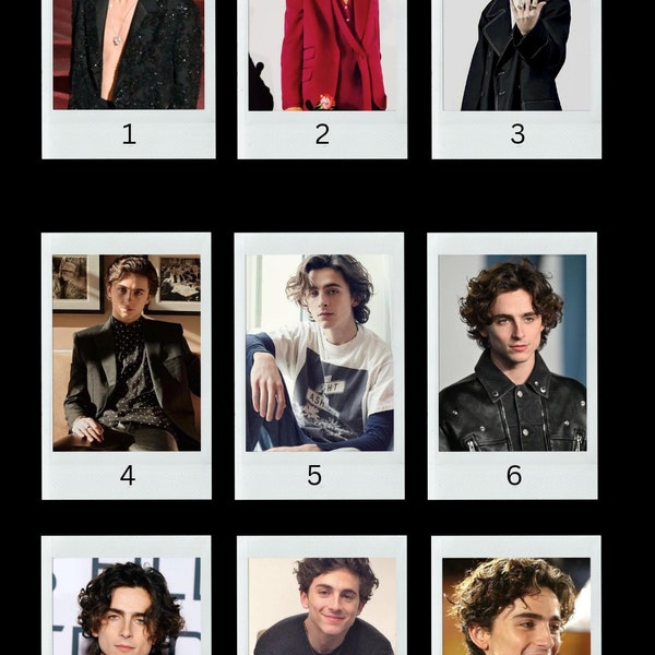 Timothée chalamet Polaroids