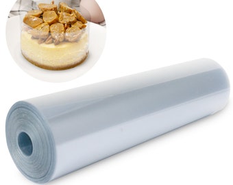 Cake Collar Acetate Roll 8 x 600 in (50ft) - Cake Collar 8 inch - Acetate Cake Collars - Acetate Sheets for Baking - Plastic Cake Sleeves