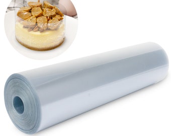 Cake Collar Acetate Roll - 6" x 50 ft, Baking Cake Sleeves