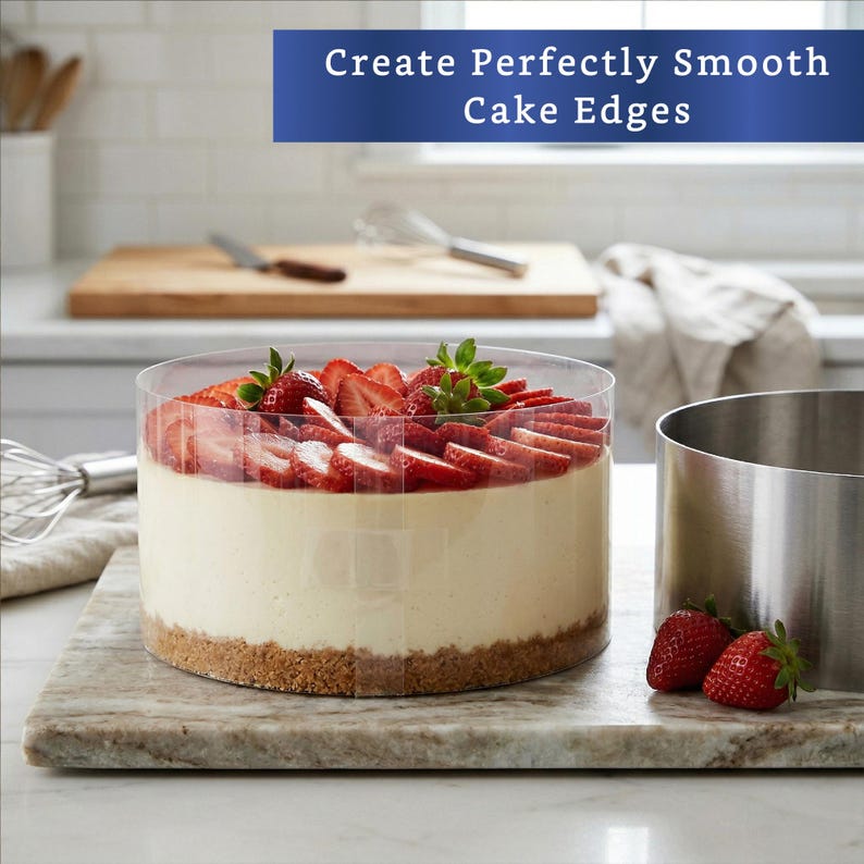Clear Acetate Cake Collar Roll – 8" x 50 ft, Food Grade image 3